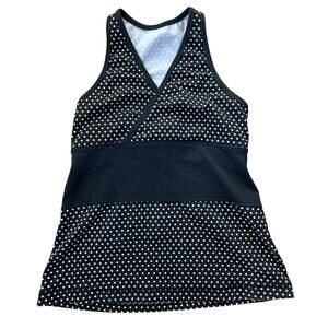 lululemon athletica Black and White Polka Dot Tank Top